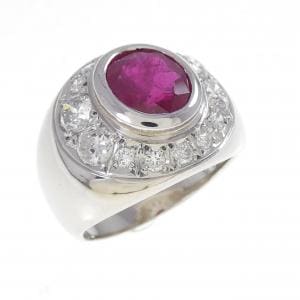 PT900 ルビー リング 2.50CT