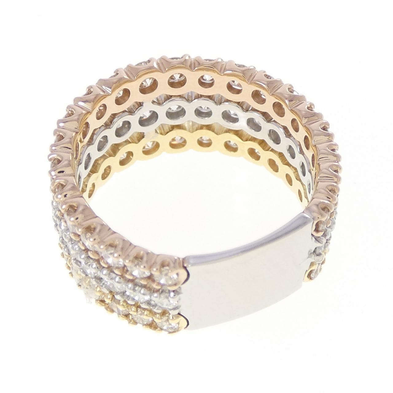 PT950/K18/K18PG ダイヤモンド リング 3.00CT