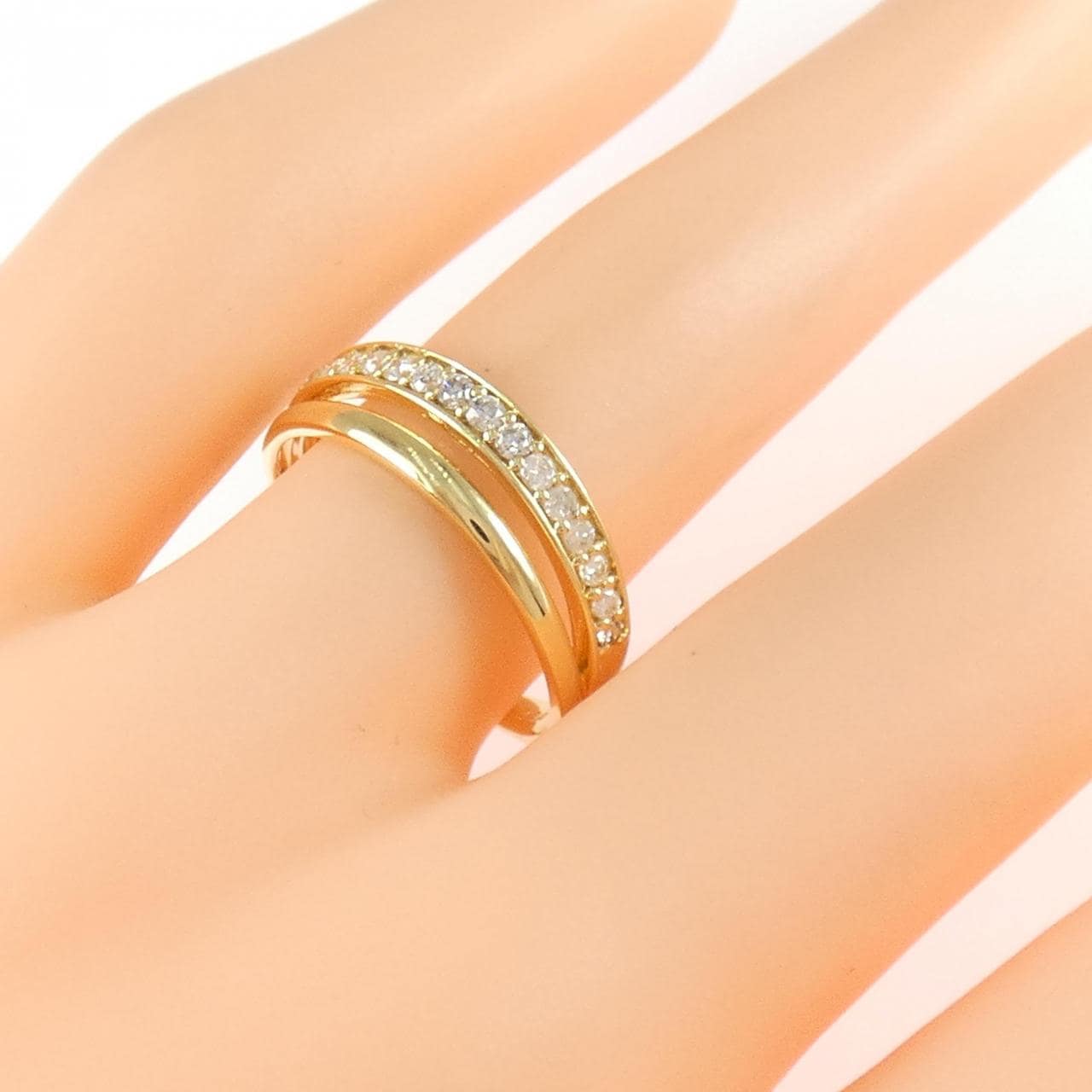 K18YG ダイヤモンド リング 0.20CT