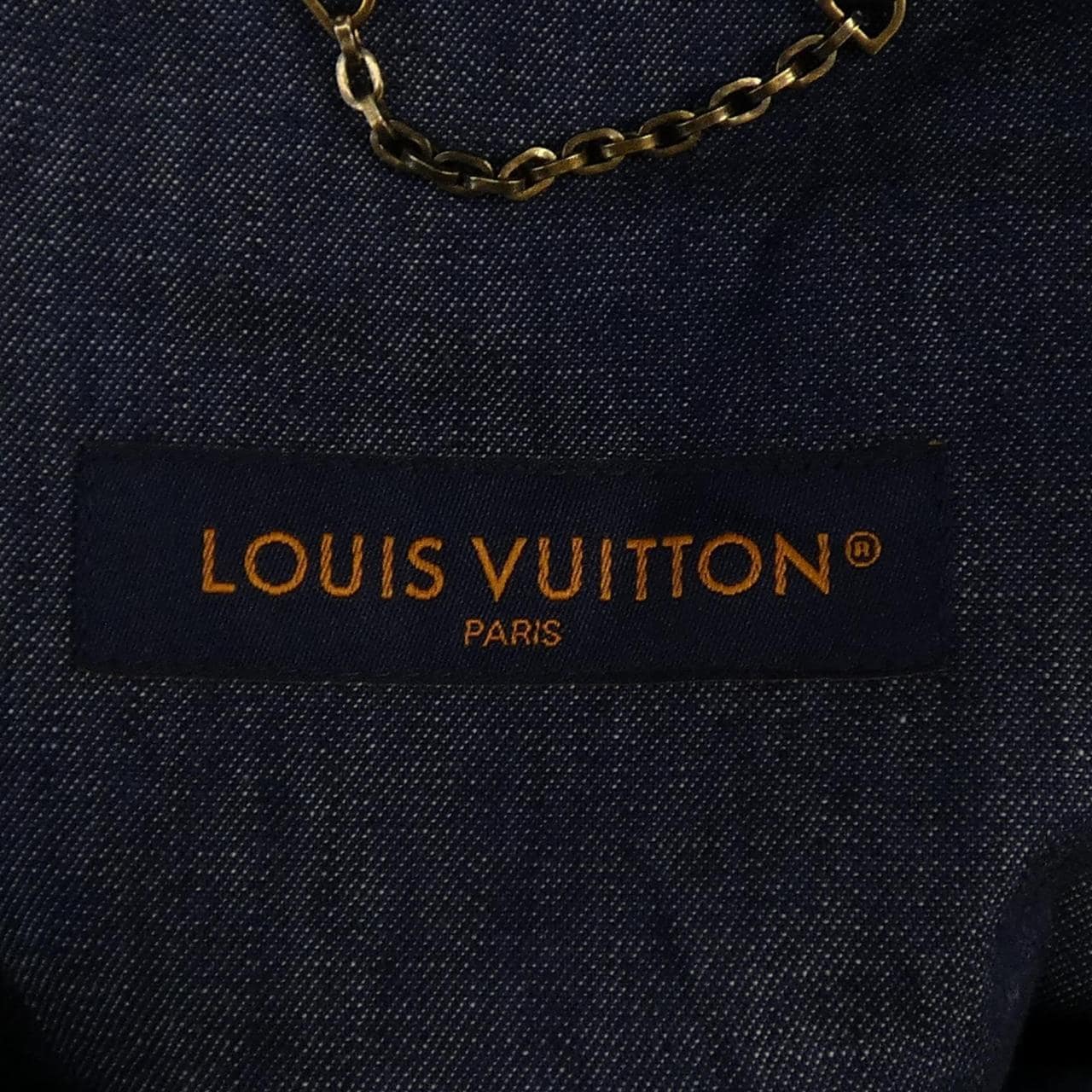 ルイヴィトン LOUIS VUITTON エンブロイダードシグネチャーショートスリーブデニムシャツ HQS90WJX1 S／Sシャツ
