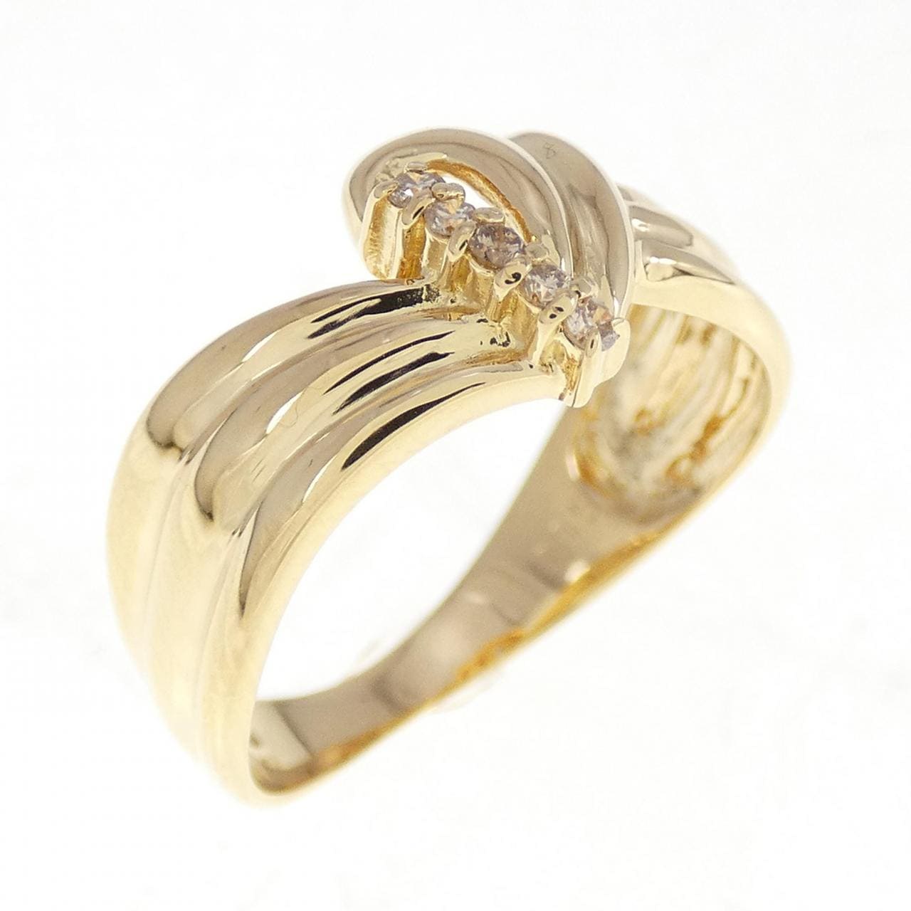 K18YG ダイヤモンド リング 0.05CT