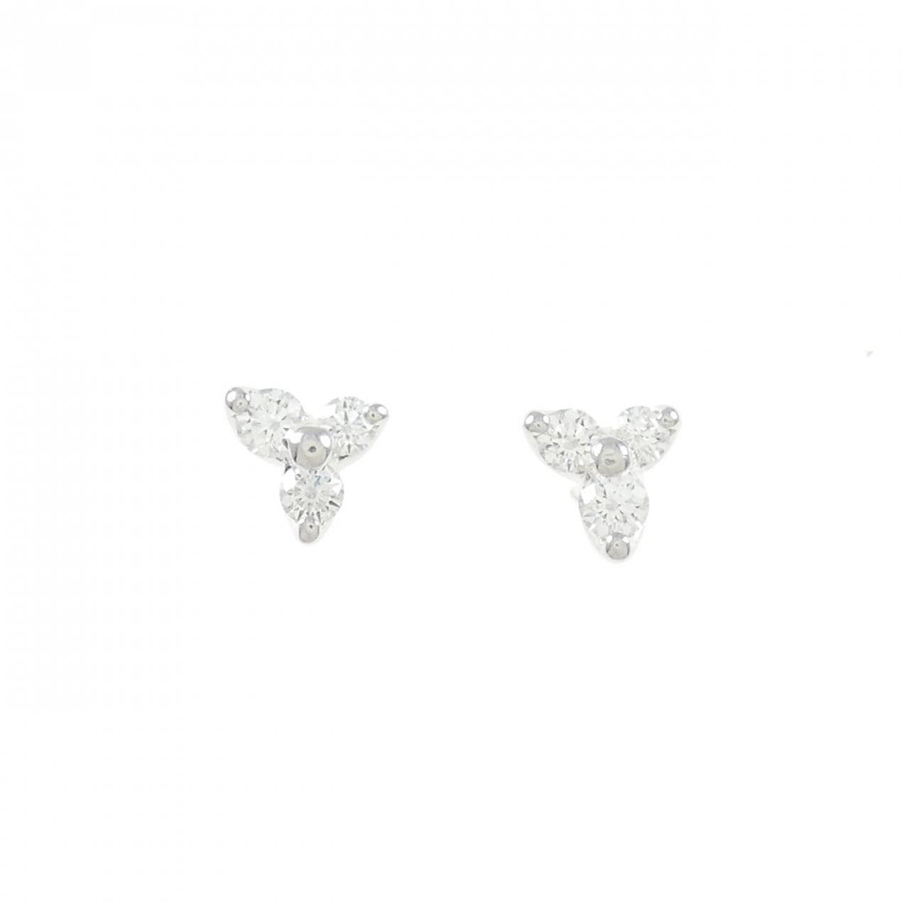 PT ダイヤモンド ピアス 0.30CT