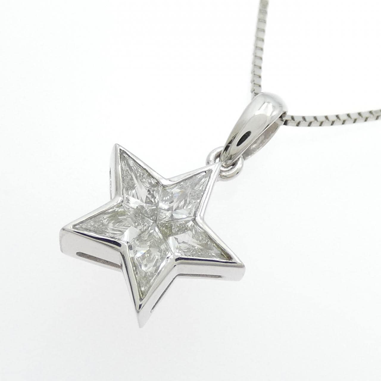 PT900/PT850 スター ダイヤモンド ネックレス 0.41CT