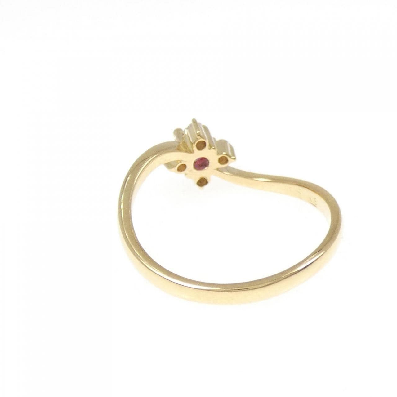 K18YG ルビー リング