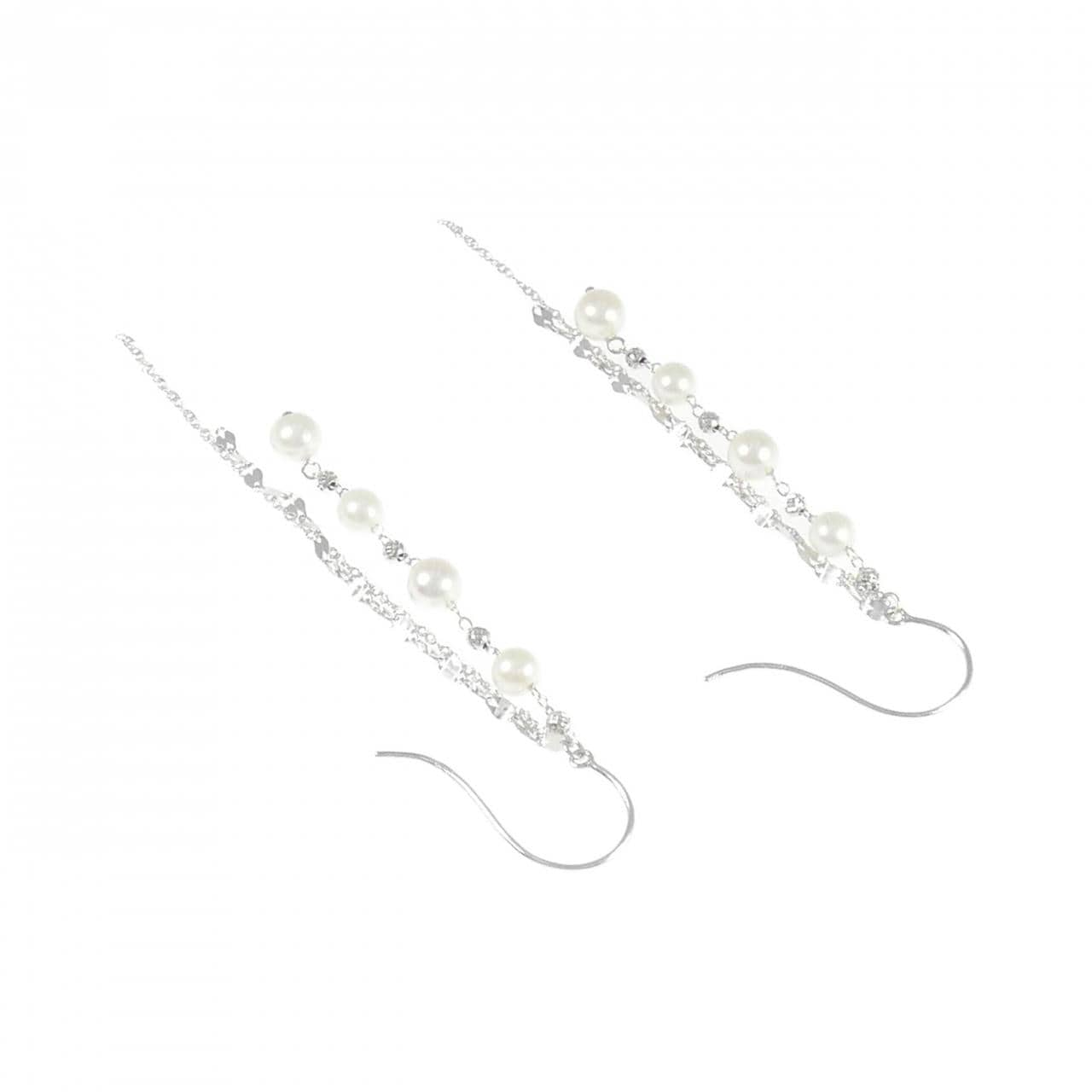 K18WG アコヤパール ピアス