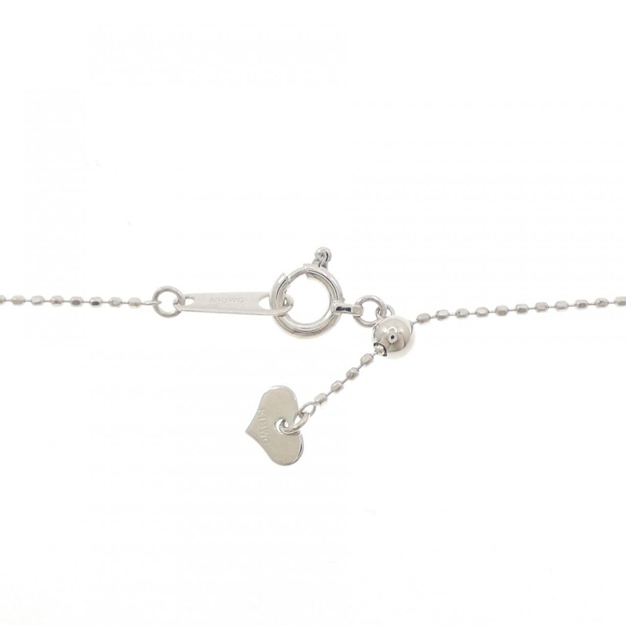 K18WG 2WAY ダイヤモンド ネックレス 0.08CT