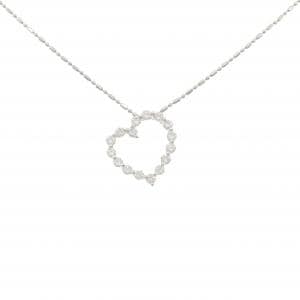 PT900/PT850 ハート ダイヤモンド ネックレス 1.02CT