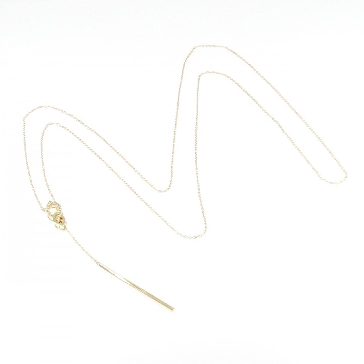 K18YG ダイヤモンド ネックレス 0.07CT