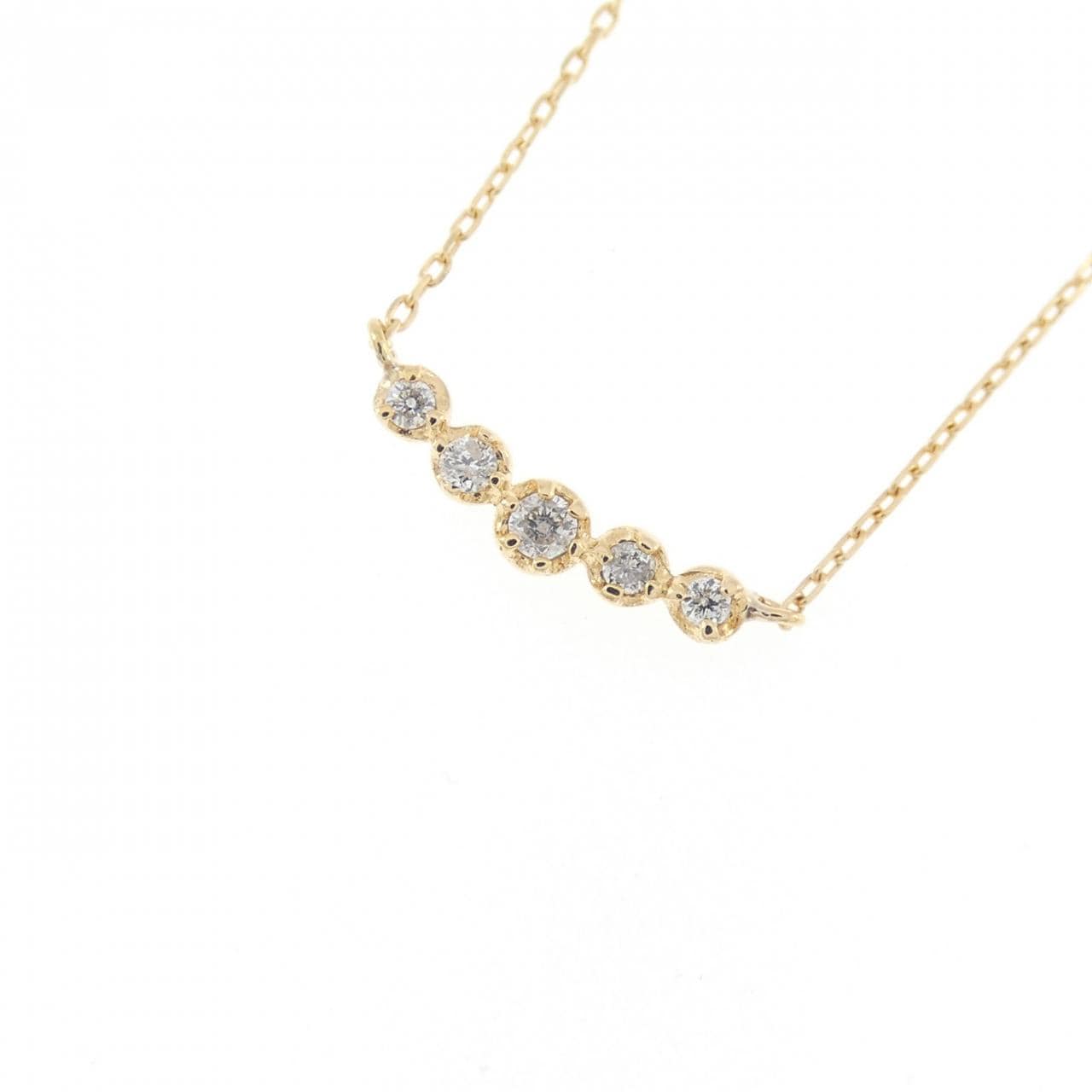 K18YG ダイヤモンド ネックレス 0.05CT