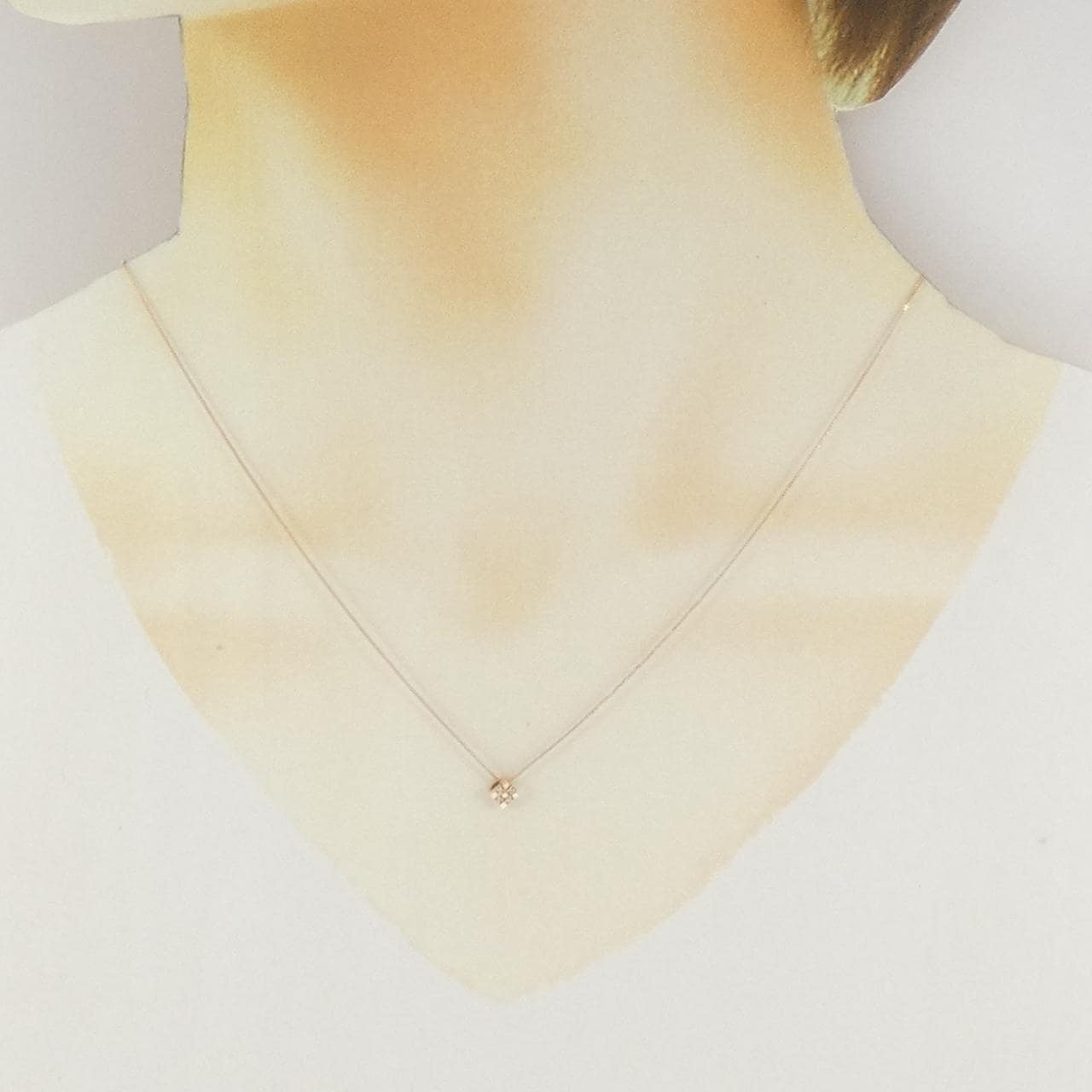 K10PG ダイヤモンド ネックレス 0.01CT