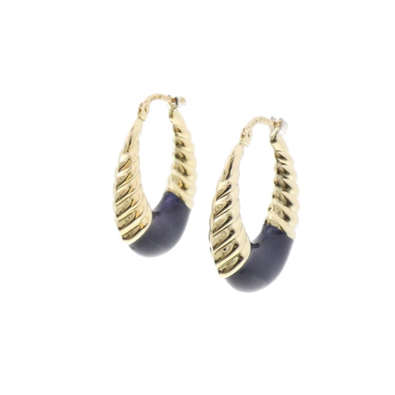 UNOAERRE Hoop Resin Earrings