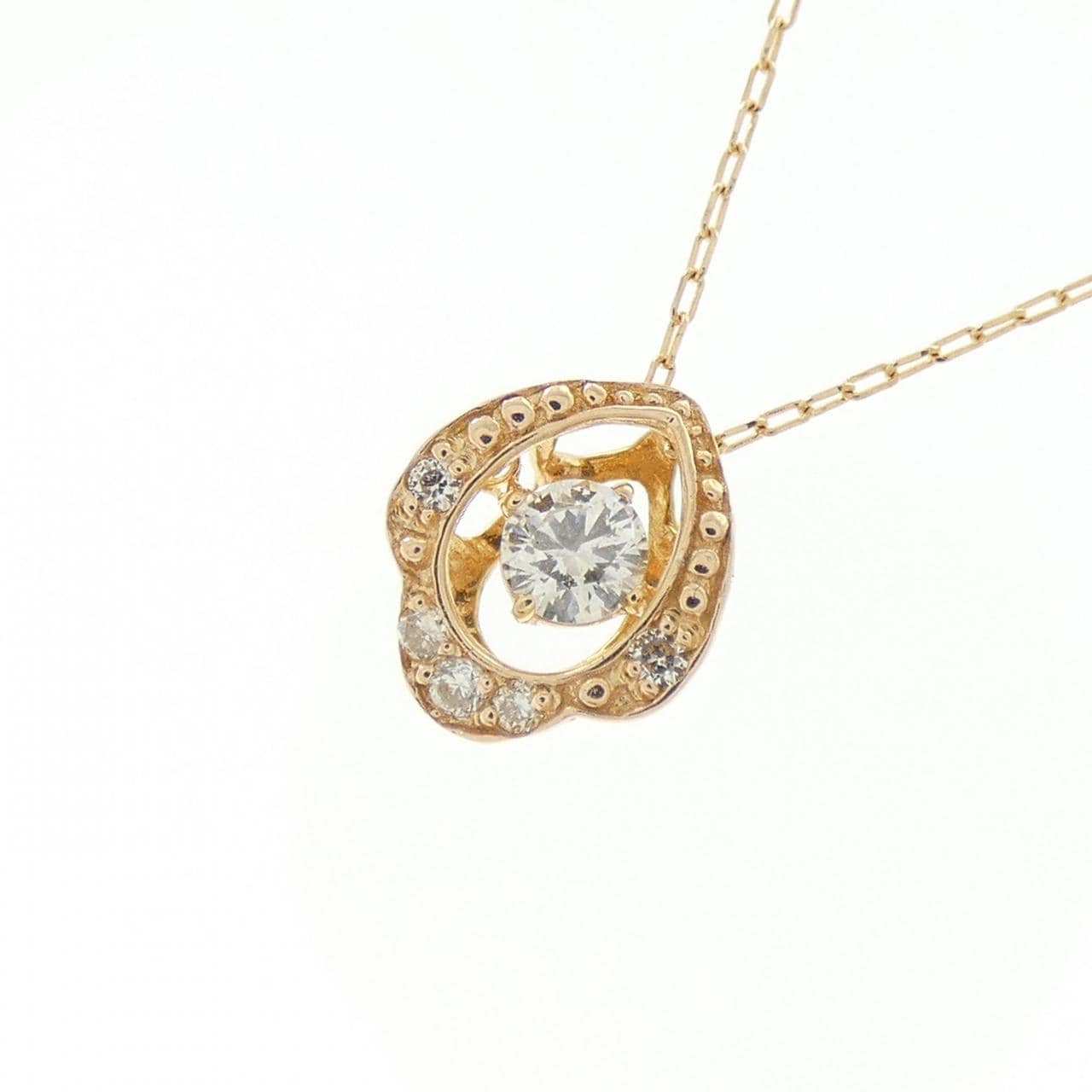 K18PG ダイヤモンド ネックレス 0.10CT