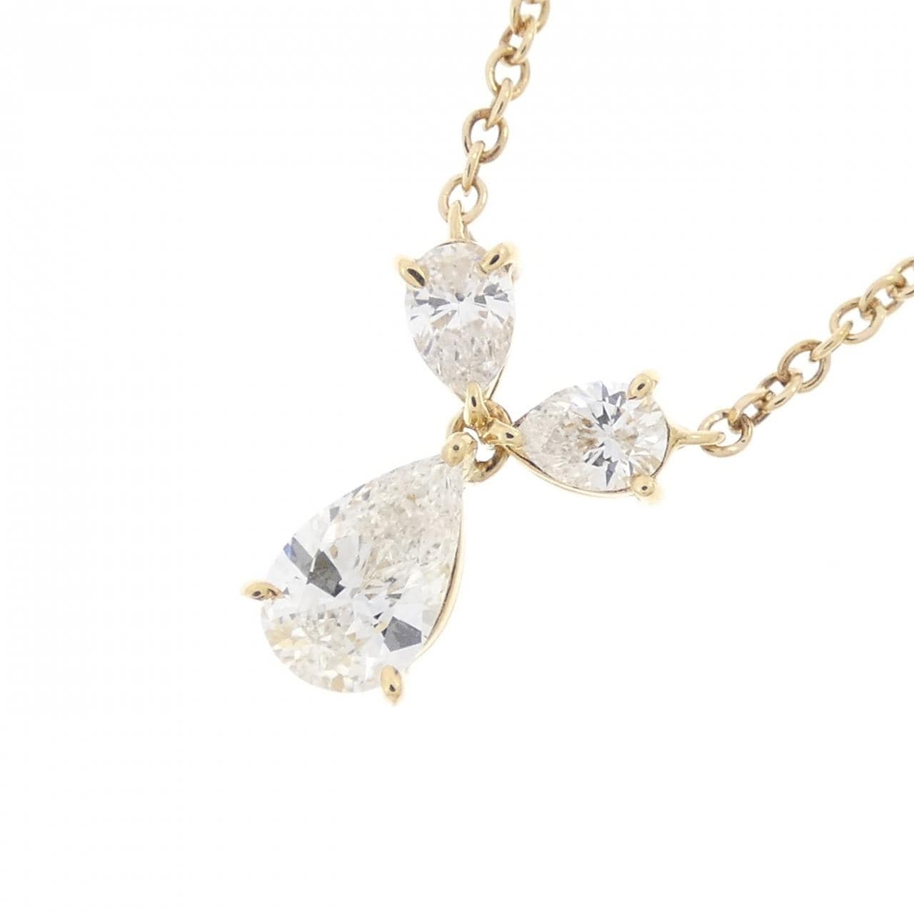 K18YG ダイヤモンド ネックレス 0.56CT