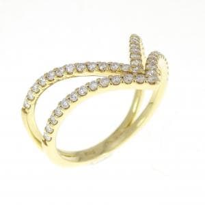 K18YG ダイヤモンド リング 0.33CT