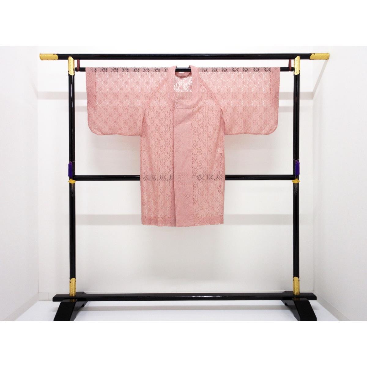 道行コート　単衣　レース　千代田衿