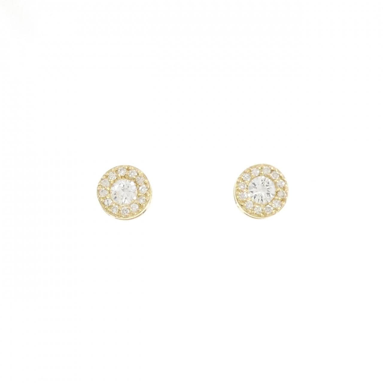 K18YG ダイヤモンド ピアス 0.30CT