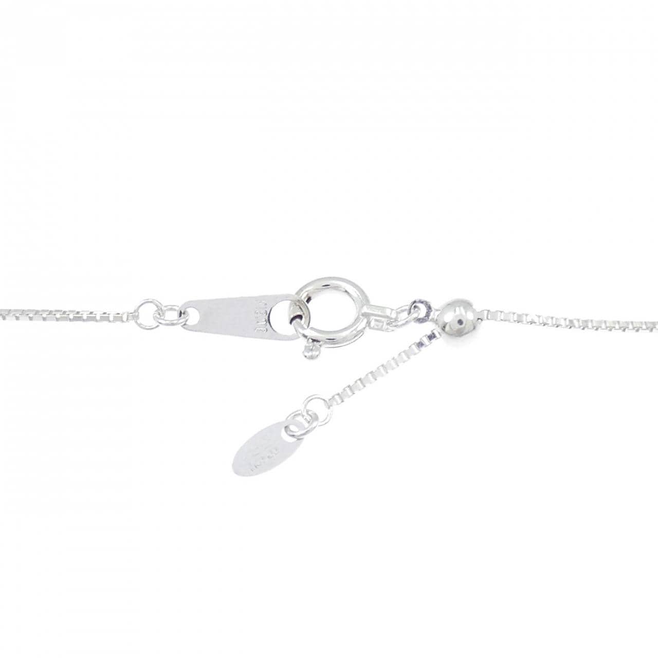 K18WG ハート ダイヤモンド ネックレス 0.50CT