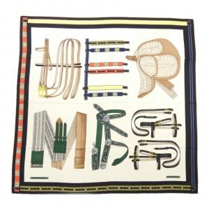 エルメス HERMES LETTRES EQUESTRES H244039S カレジェアン140 ショール