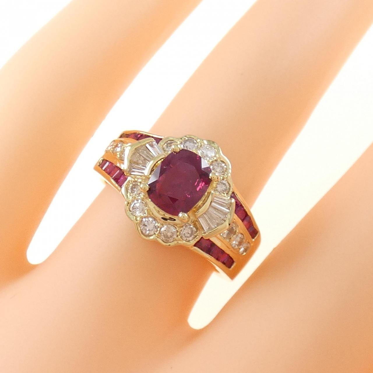 PT ルビー リング 0.81CT-