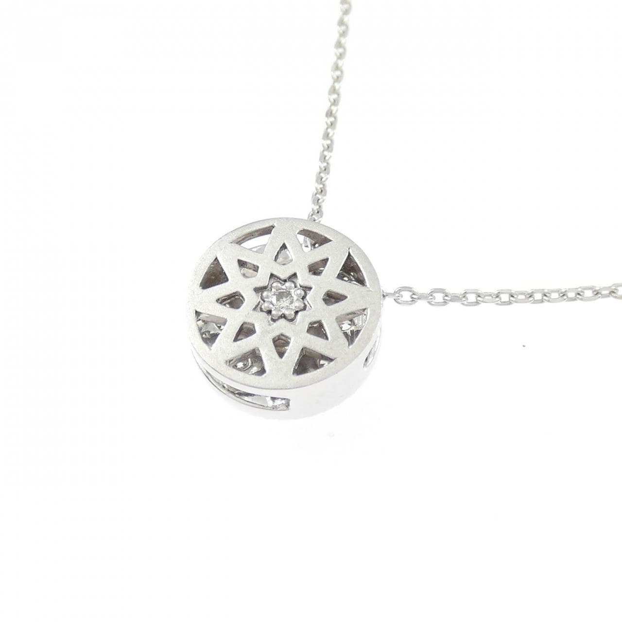 K10WG ダイヤモンド ネックレス 0.17CT
