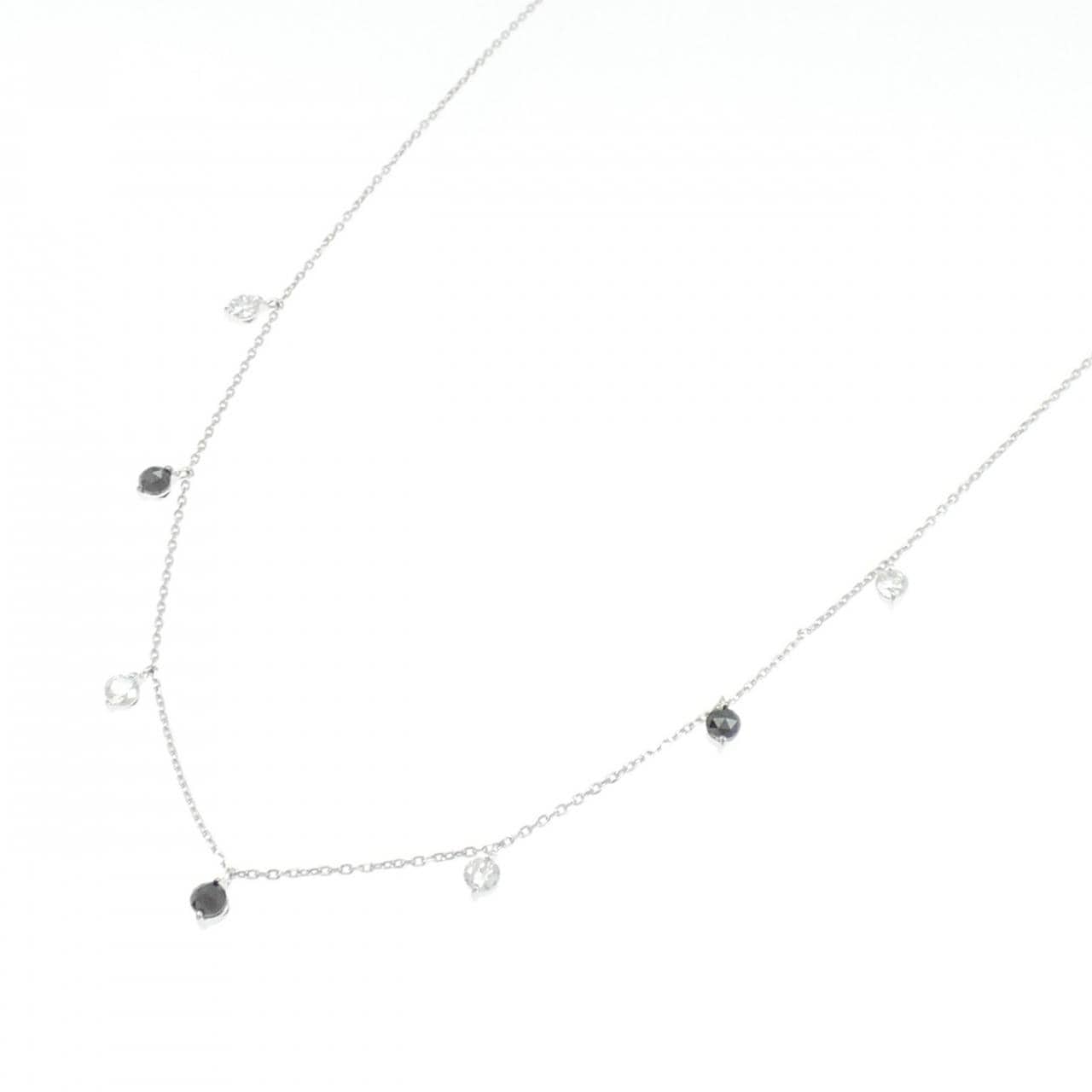 K18WG ダイヤモンド ネックレス 0.43CT