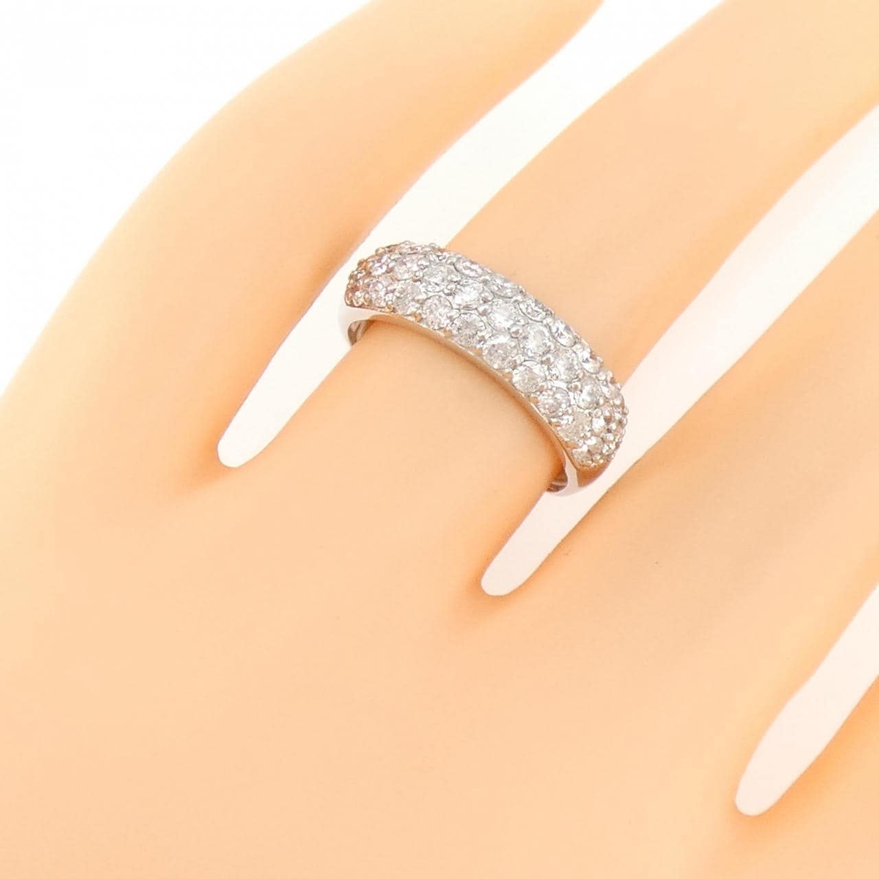 PT Pave Diamond Ring 1.00CT