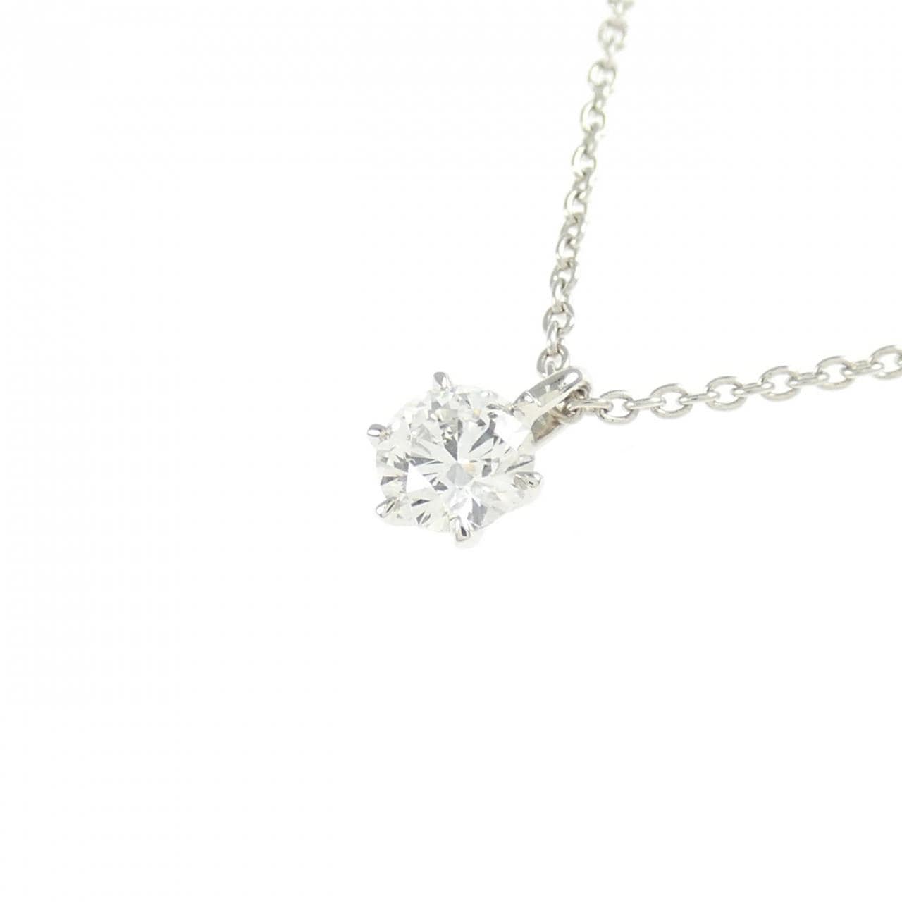 【リメイク】PT900/PT850 ダイヤモンド ネックレス 0.221CT E SI2 EXT H&C