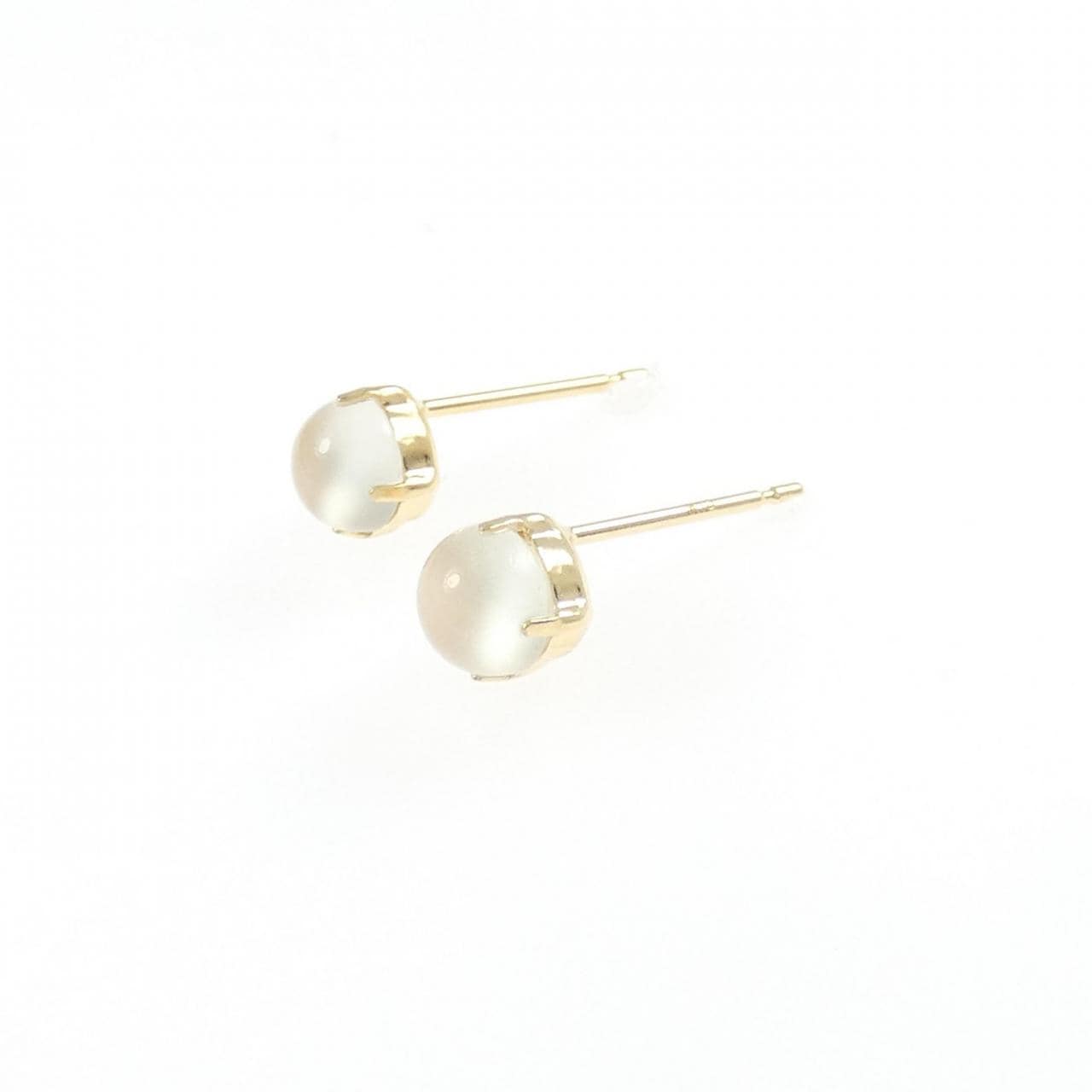 【新品】K18YG ムーンストーン ピアス