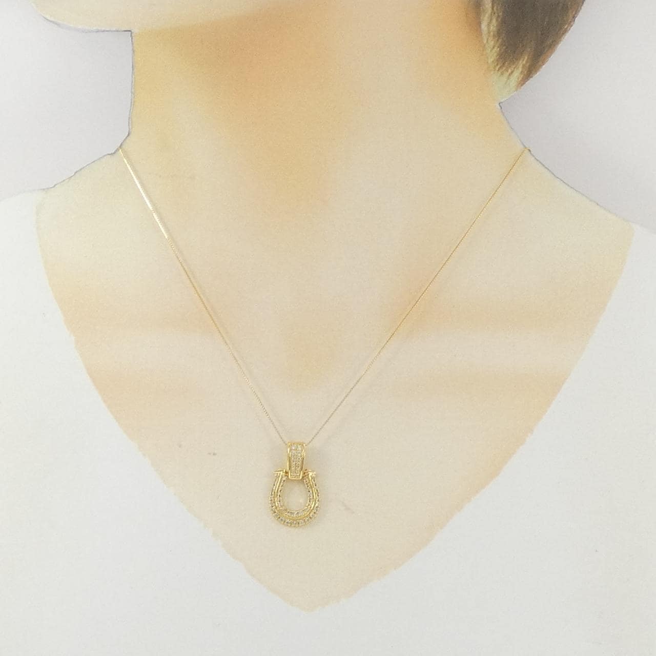 K18YG ダイヤモンド ネックレス 0.30CT
