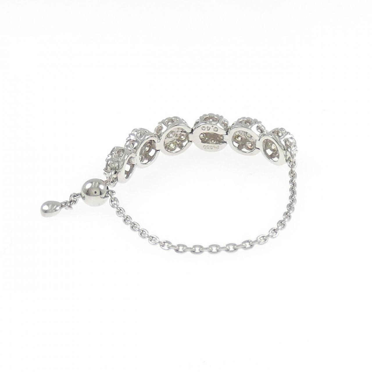 PT950 フラワー ダイヤモンド リング 0.40CT