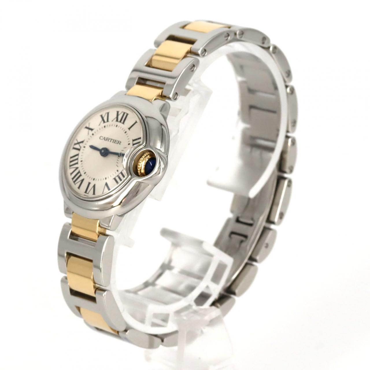 カルティエ バロンブルーSM コンビ W69007Z3/W2BB0010 SSxYG クォーツ