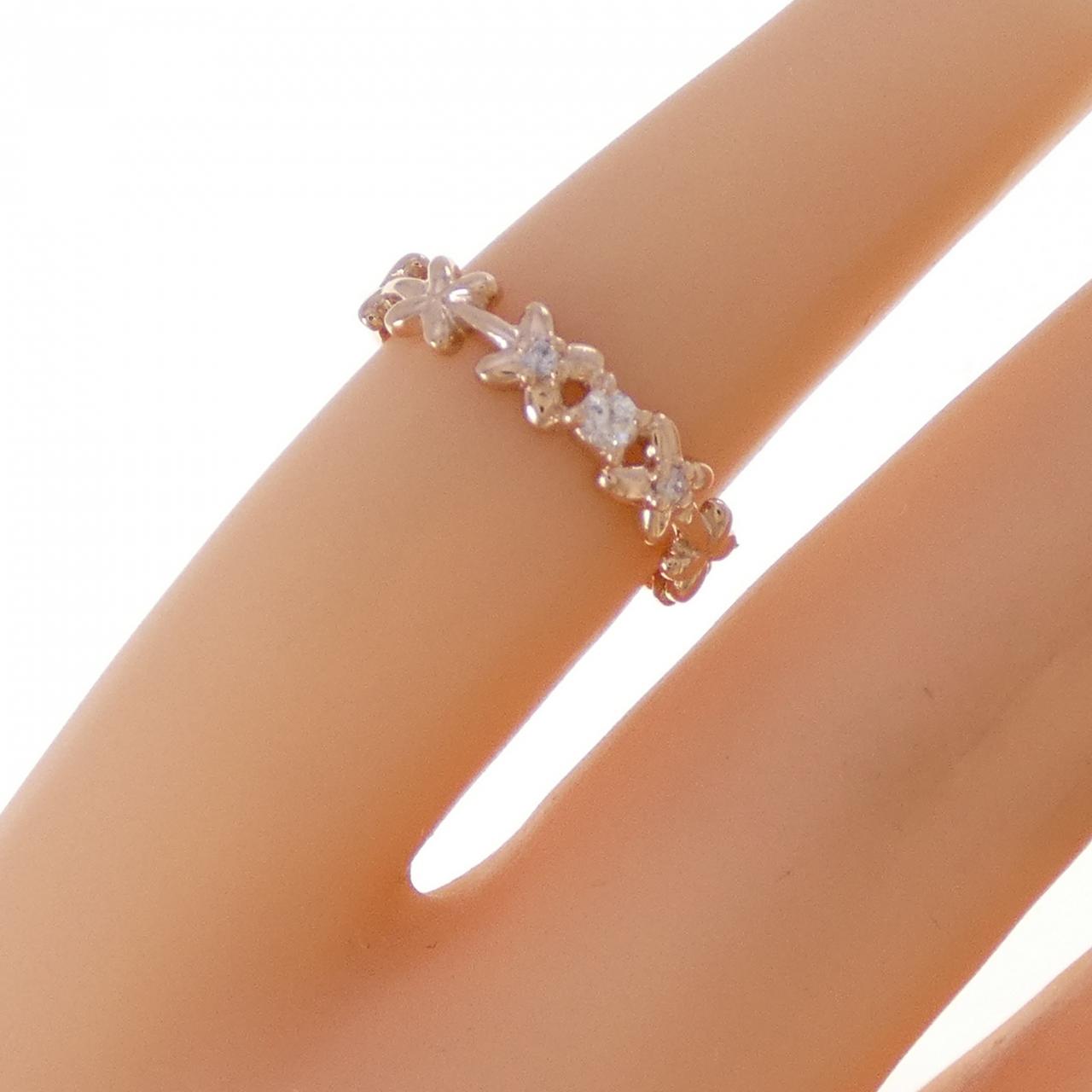 K10PG ダイヤモンド ピンキーリング