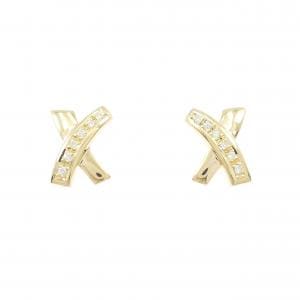 K18YG ダイヤモンド ピアス 0.12CT