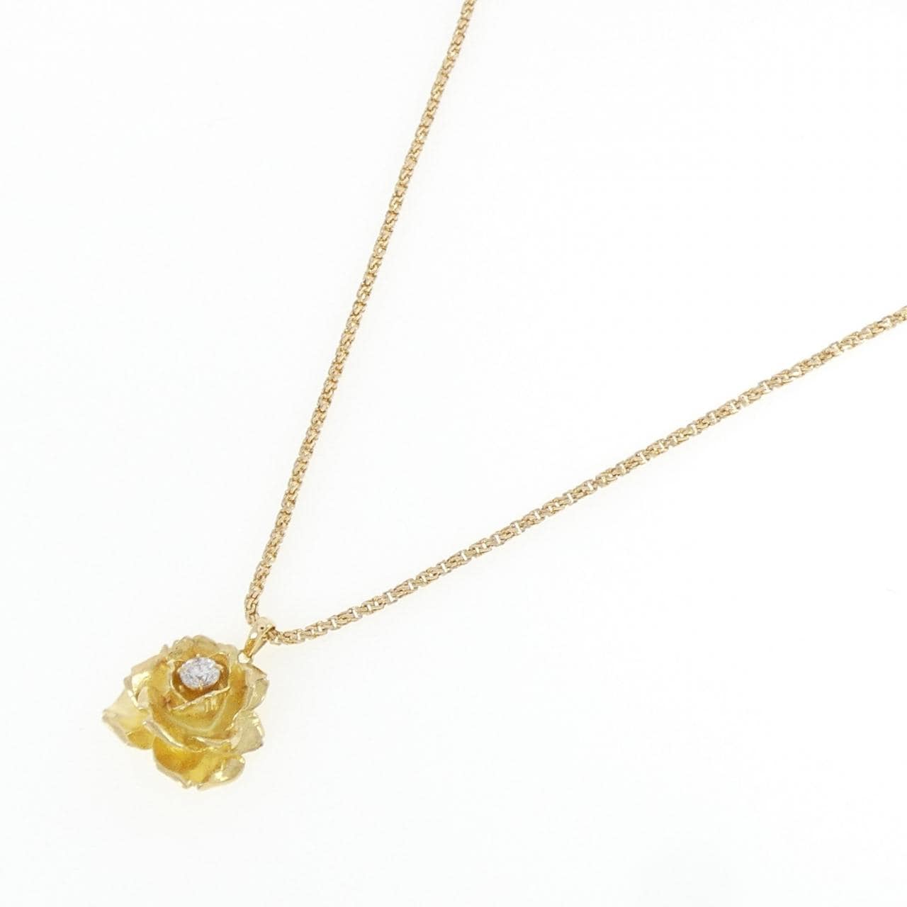 ギンザ タナカ ダイヤモンド ネックレス 0.40CT