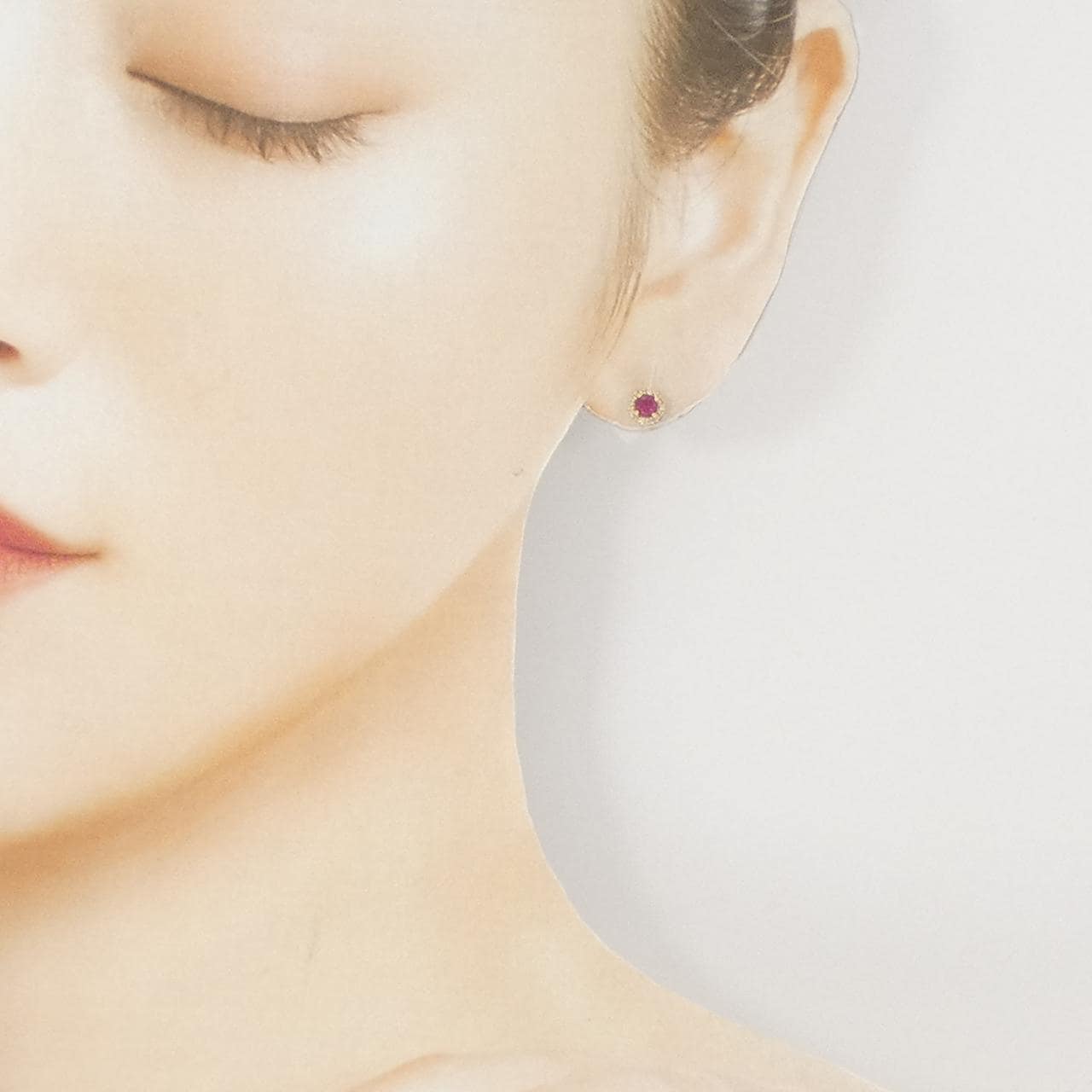 4゜C ルビー ピアス