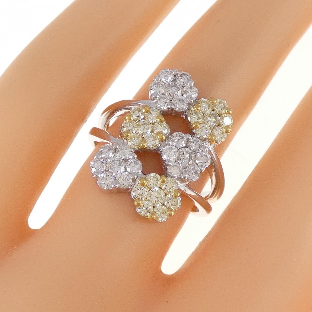 K18WG/K18YG ダイヤモンド リング 1.50CT