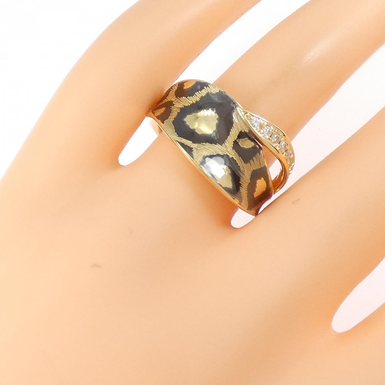 K18YG 樹脂 リング