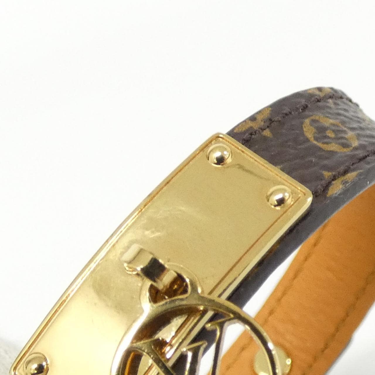 ルイヴィトン モノグラム ブラスレ ロゴマニア 17cm M4150F ブレスレット