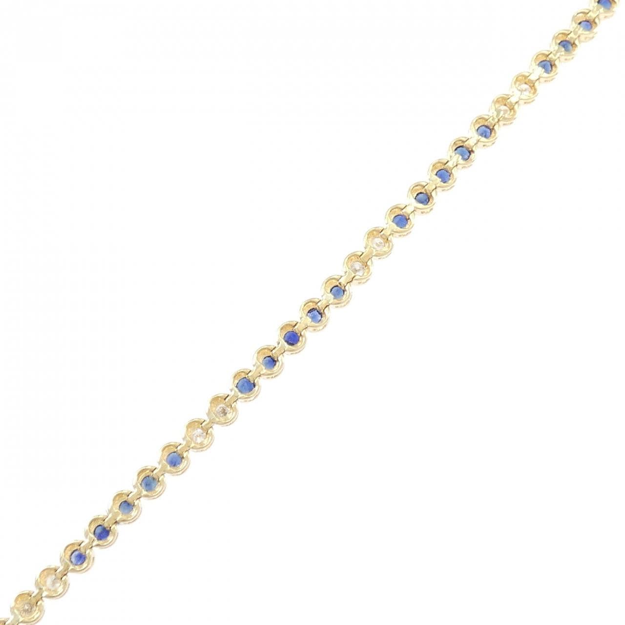 K18YG サファイヤ ブレスレット 1.56CT