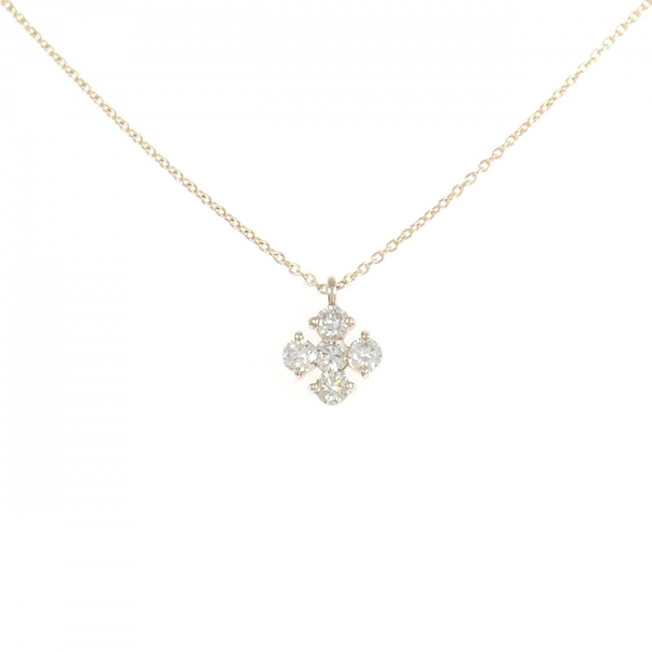 K18PG ダイヤモンド ネックレス 0.332CT
