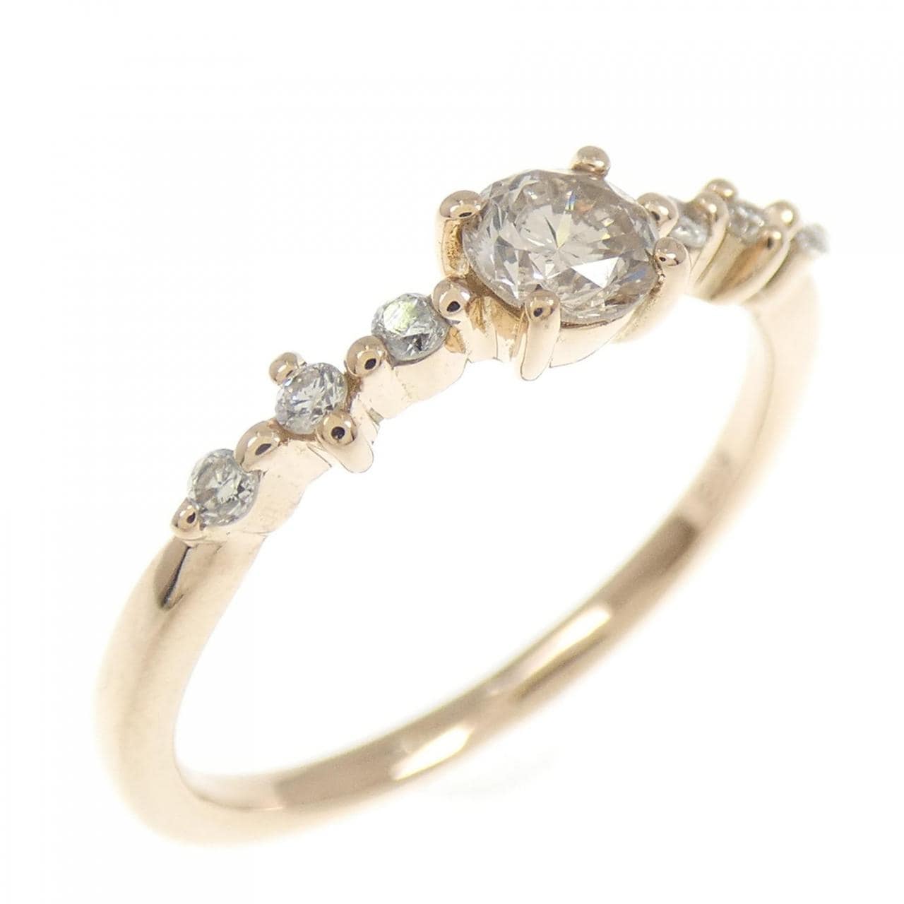 K18PG ダイヤモンド リング 0.30CT