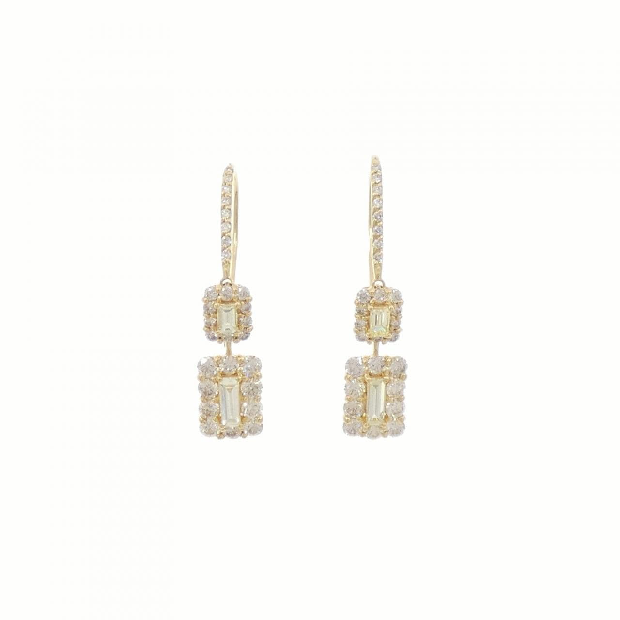 [新品] K18YG钻石耳环 1.30CT