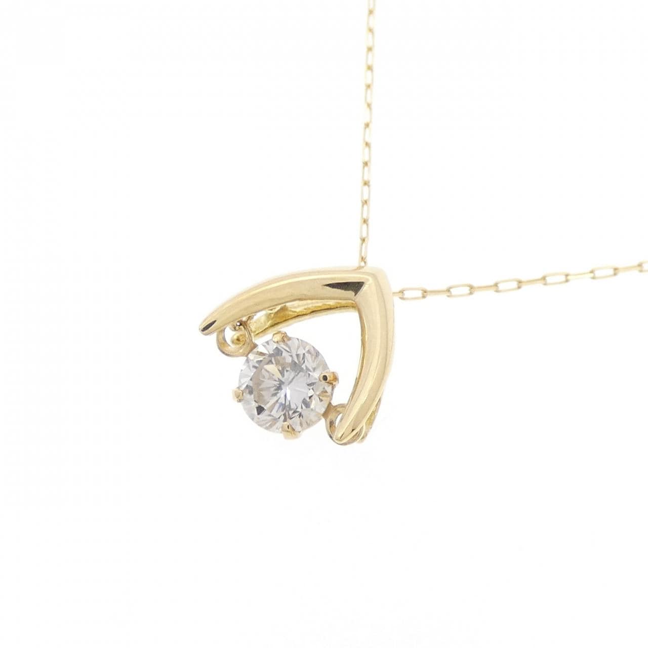 【新品】K18YG ダイヤモンド ネックレス 0.24CT