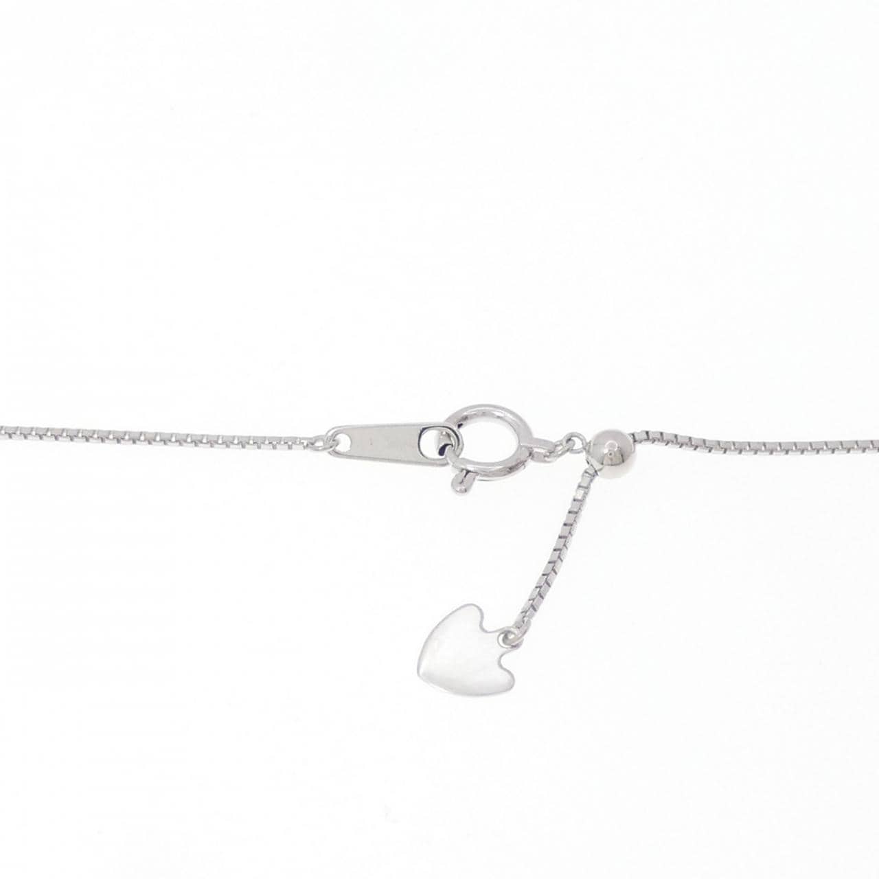 K18WG クロス ダイヤモンド ネックレス 0.53CT