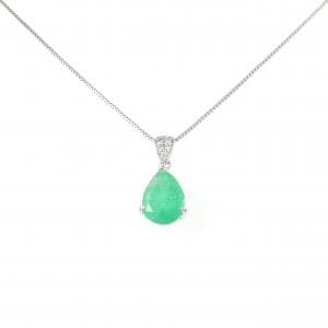 PT950/PT850 エメラルド ネックレス 2.25CT