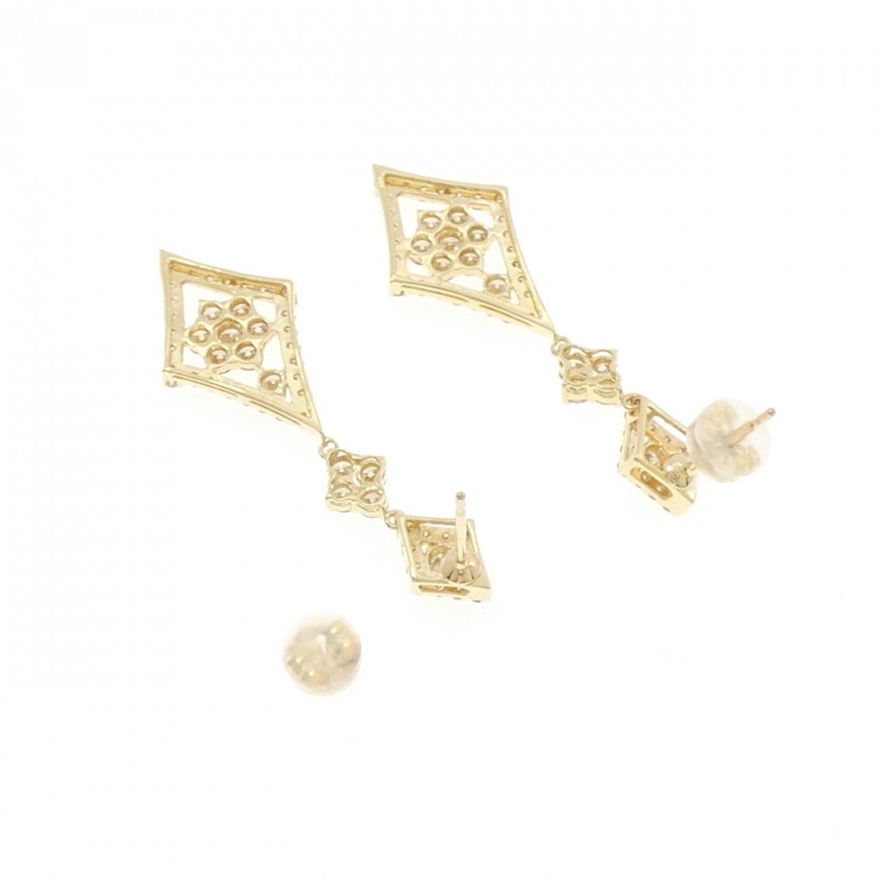K18YG ダイヤモンド ピアス 2.00CT