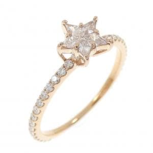 K18PG スター ダイヤモンド リング 0.30CT