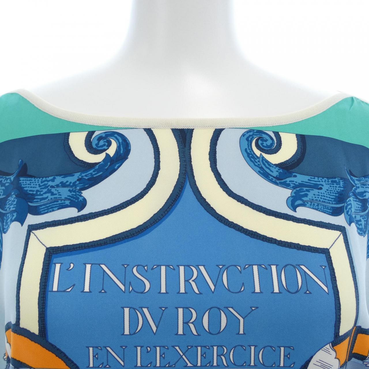 エルメス HERMES L'INSTRUCTION DU ROY ZOOM *16-7764 ツイルレーヌ ワンピース