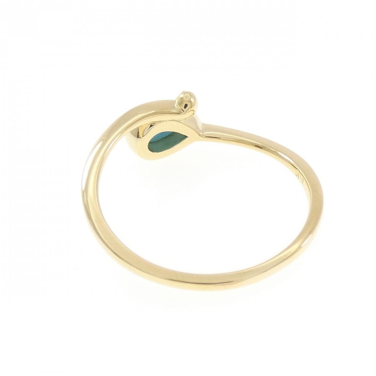 K18YG ターコイズ リング