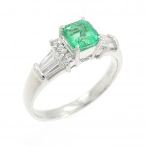 PT900 エメラルド リング 0.53CT